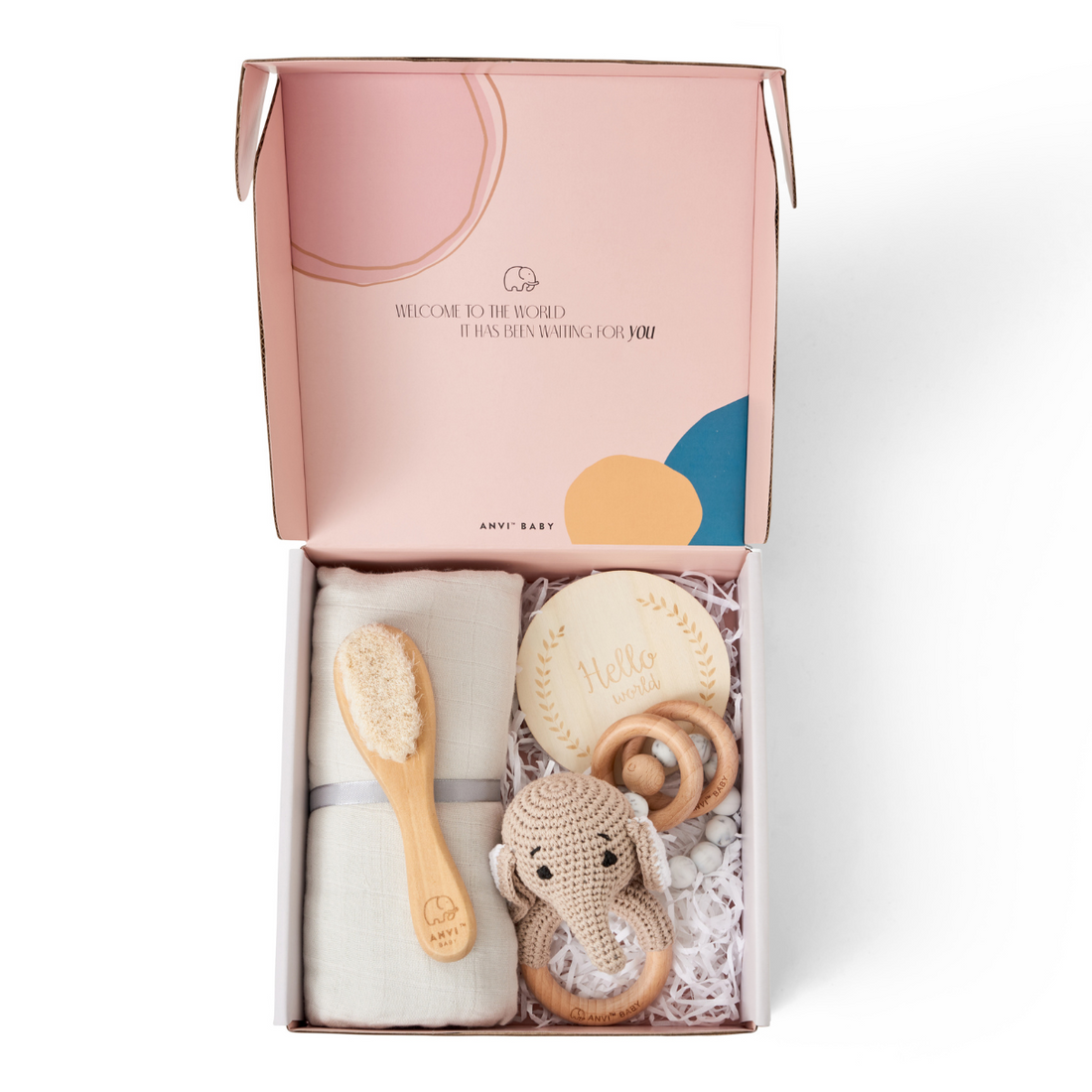 Newborn 5 Piece Gift Set- Elephant