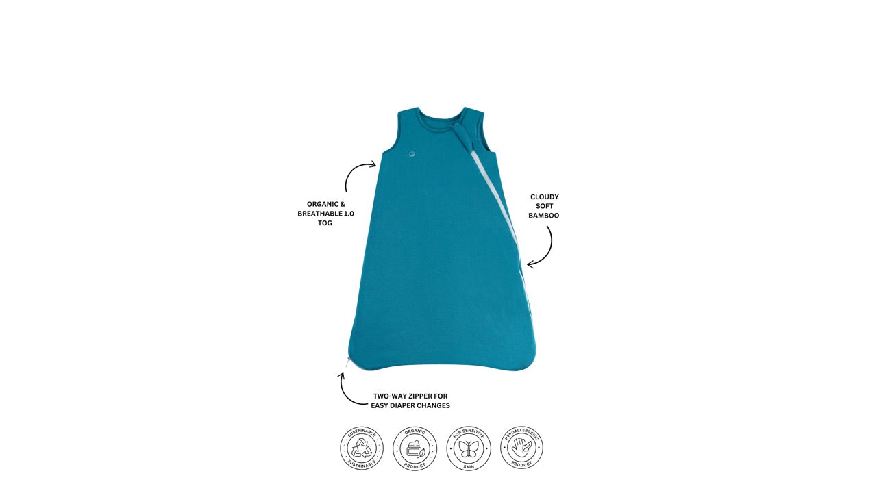 Organic Bamboo Sleeping Bag- Deep Blue