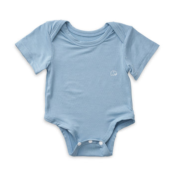 Organic Bamboo Spandex Bodysuit - Celestial Blue