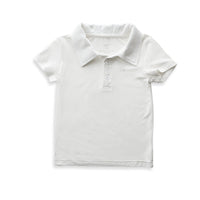 Bamboo Spandex Polo T-Shirt- White