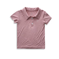 Bamboo Spandex Polo T-Shirt- Lilac