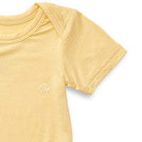 Organic Bamboo Spandex Bodysuit - Lemon