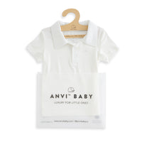 Bamboo Spandex Polo T-Shirt- White