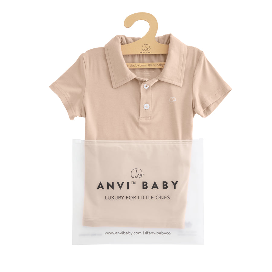 Bamboo Spandex Polo T-Shirt- Coral Peach