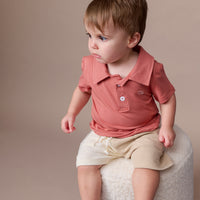 Bamboo Spandex Polo T-Shirt- Maroon