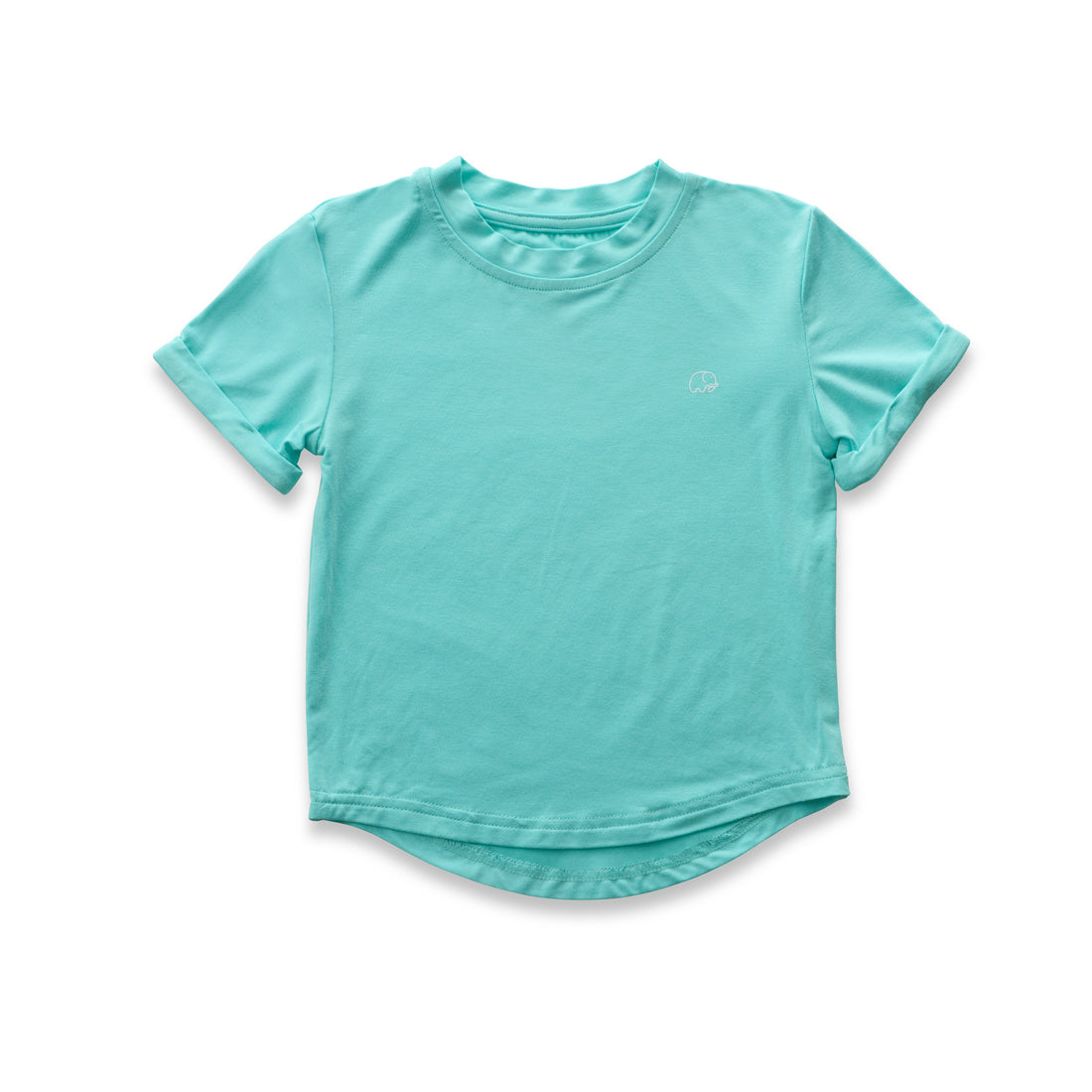 Bamboo Spandex T-Shirt- Aqua Blue