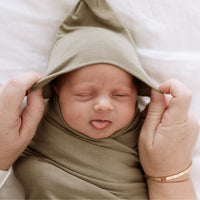 Anvi Baby Couture - Bamboo Spandex & Hat Set - Olive