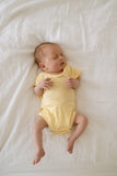 Organic Bamboo Spandex Bodysuit - Lemon