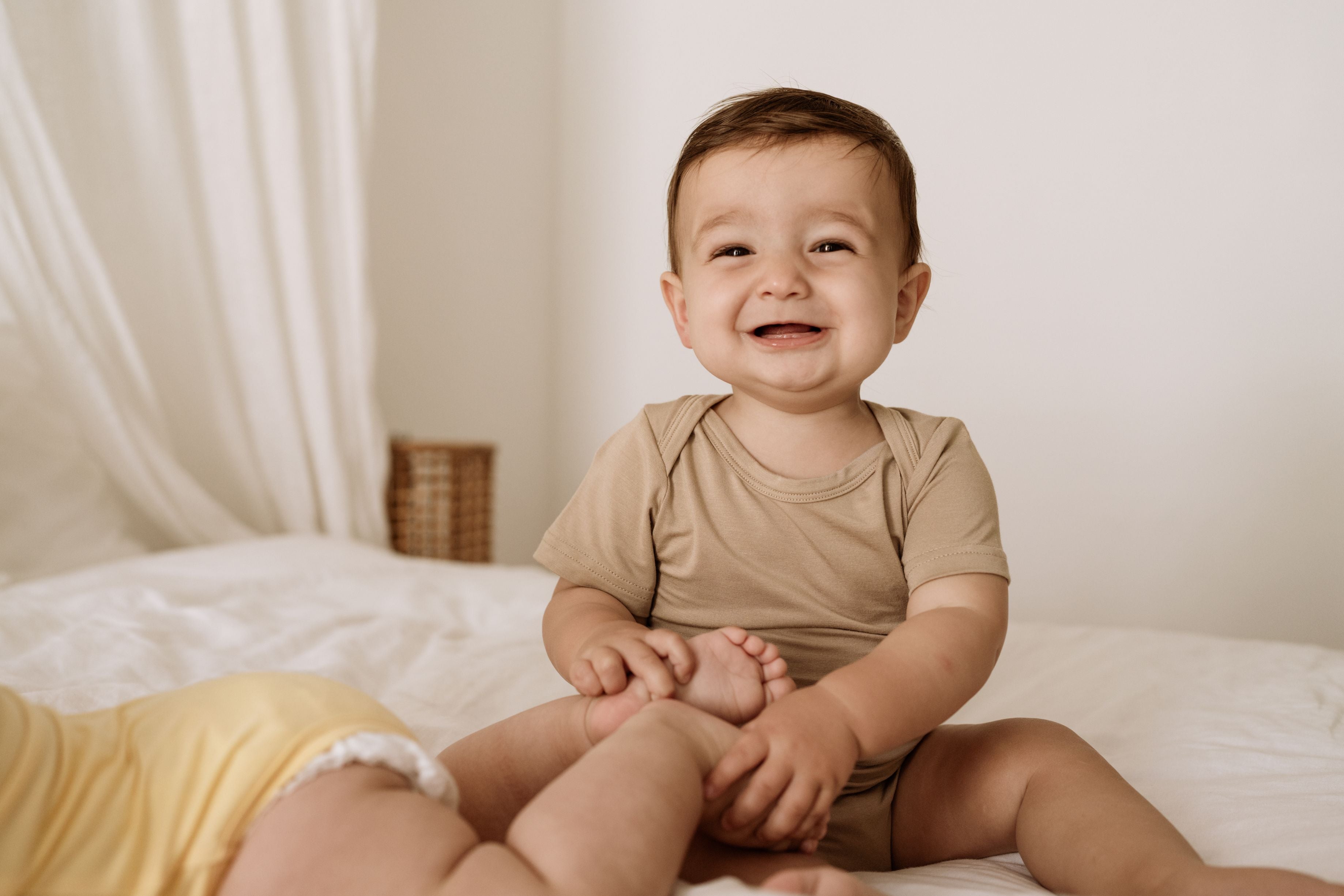 Organic Bamboo Spandex Bodysuit - Mocha