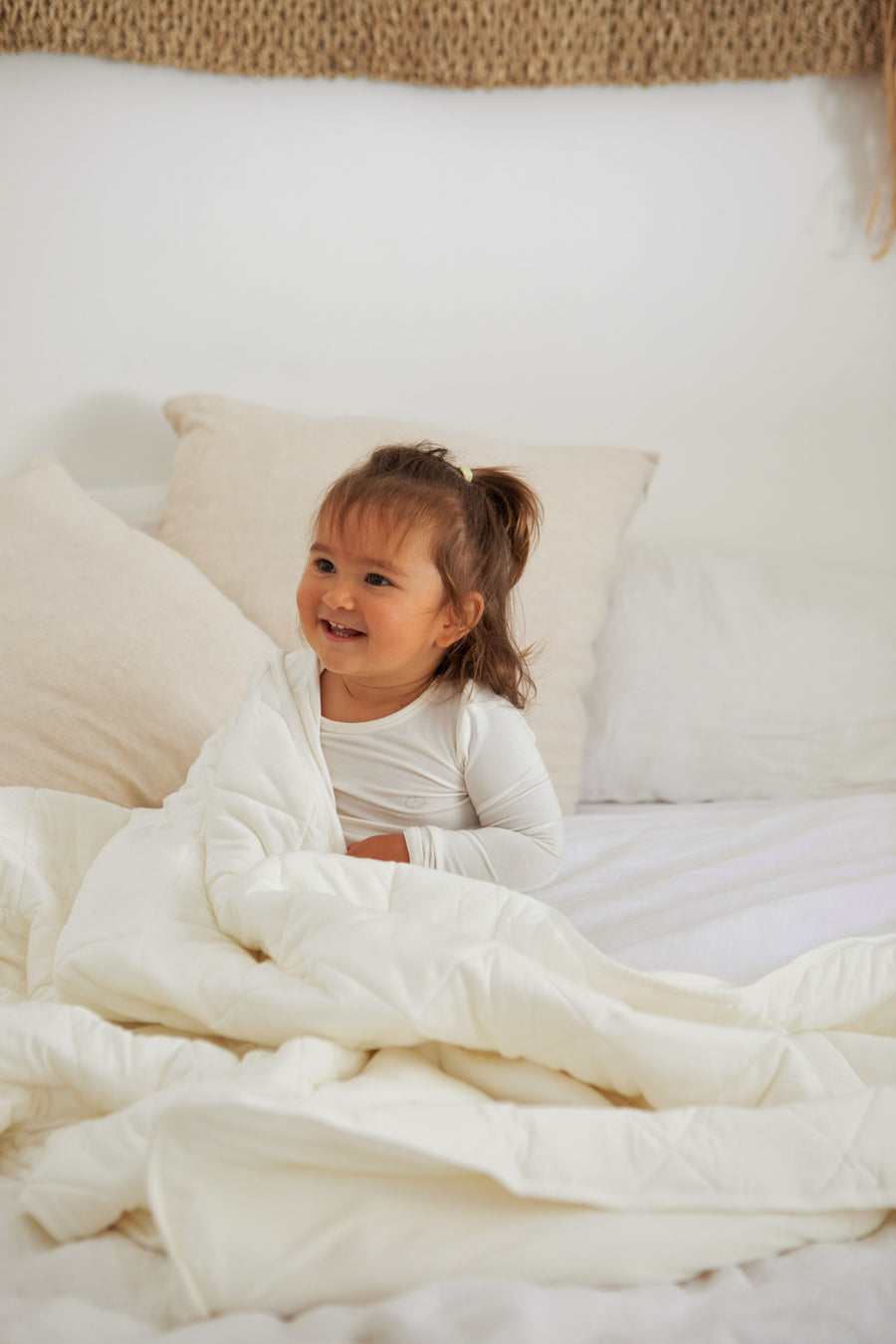 Organic Bamboo Baby & Toddler Blanket - White