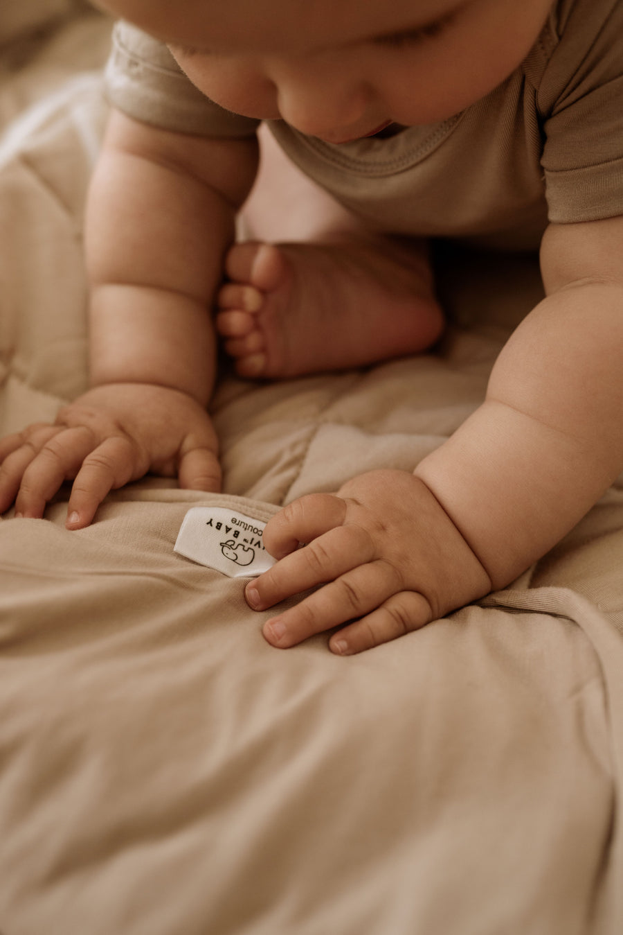 Organic Bamboo Baby & Toddler Blanket - Mocha