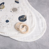 Set of 3 Organic Bamboo Burp & Bib Cloth - Dreamy Space