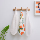 Set of 3 Organic Bamboo Face Cloth - Orange Orchard