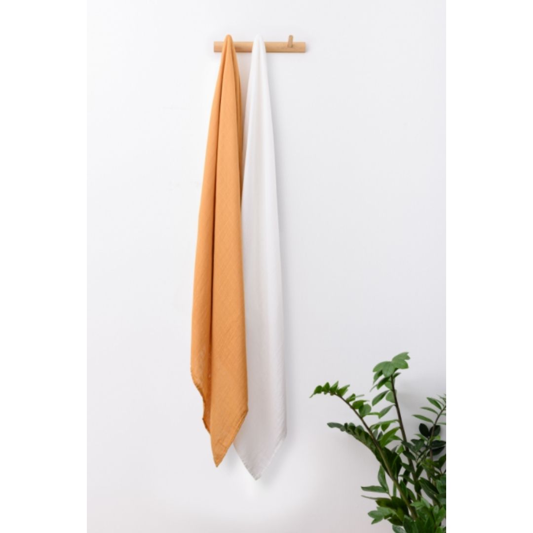 100% Organic Cotton Muslin Swaddle Wrap | Sunbeam