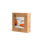 Set of 3 Organic Bamboo Face Cloth - Orange Orchard