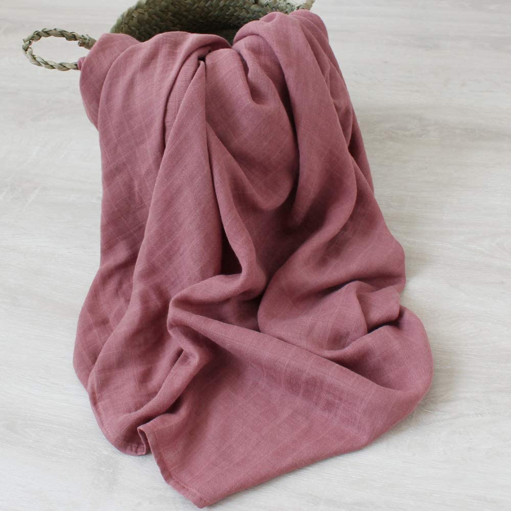 Organic Bamboo Muslin Swaddle | Purple Rain