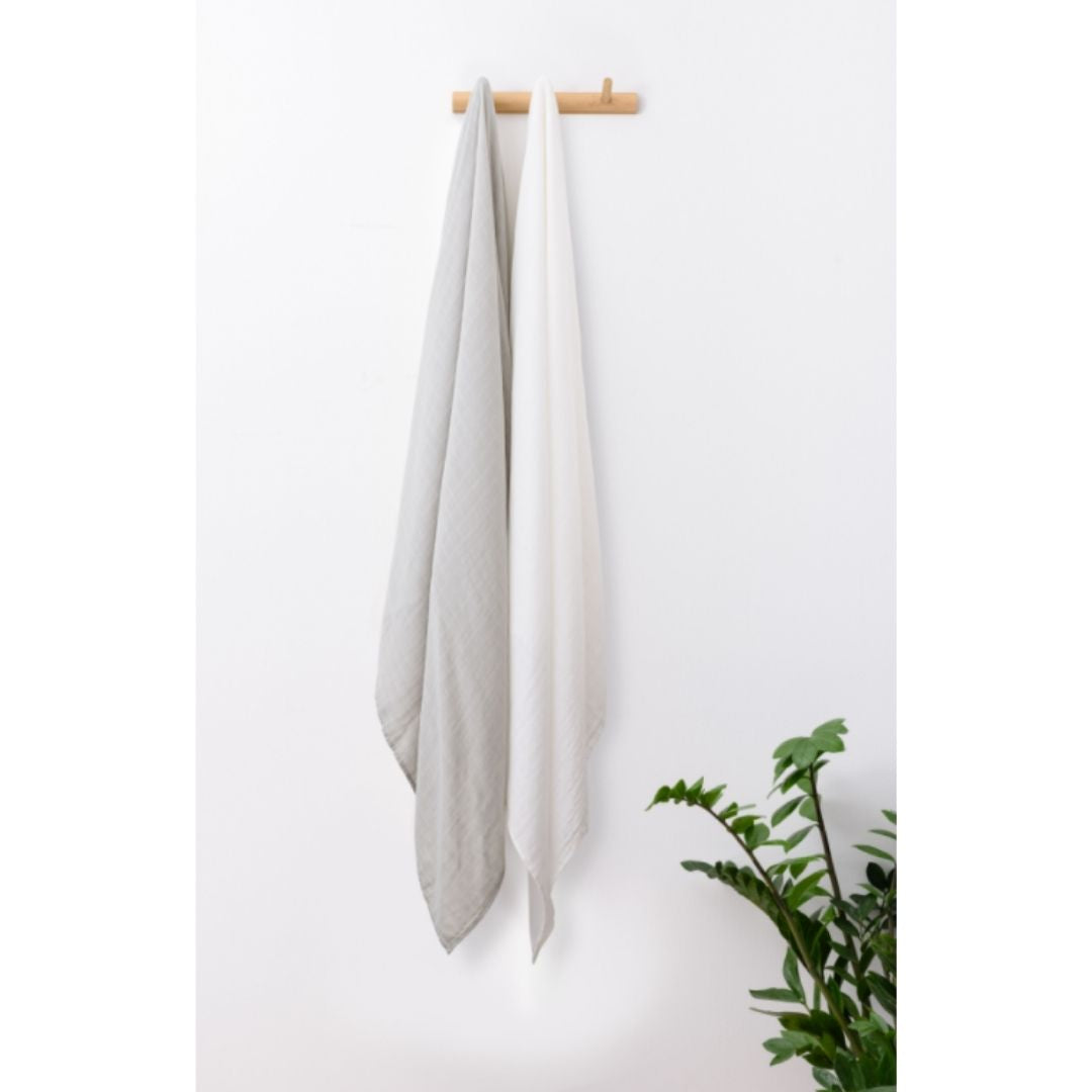 Muslin Swaddle Wrap - Overcast