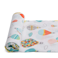 70% Bamboo 30% Organic Cotton Muslin Swaddle Wrap | Cappadocia Dreams