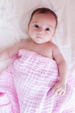 Muslin Bath Towel (6-layered) | Baby Pink