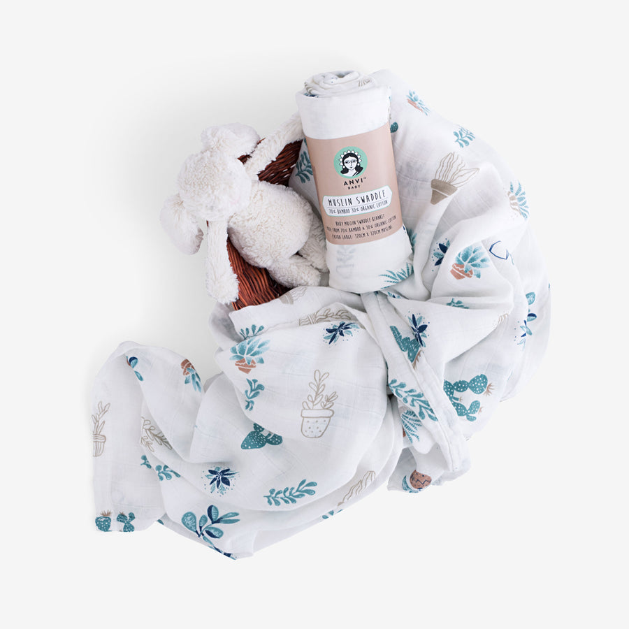 Muslin Swaddle | Happy Cactus