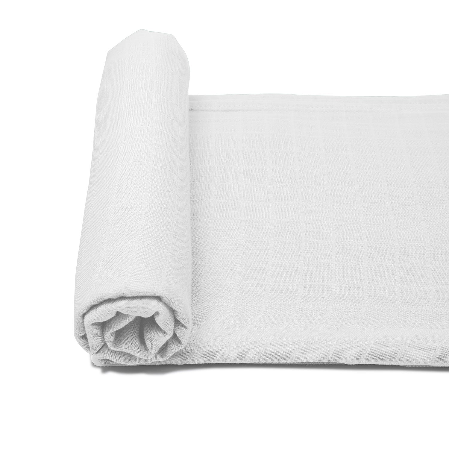 Organic Bamboo Muslin Swaddle | White Mist